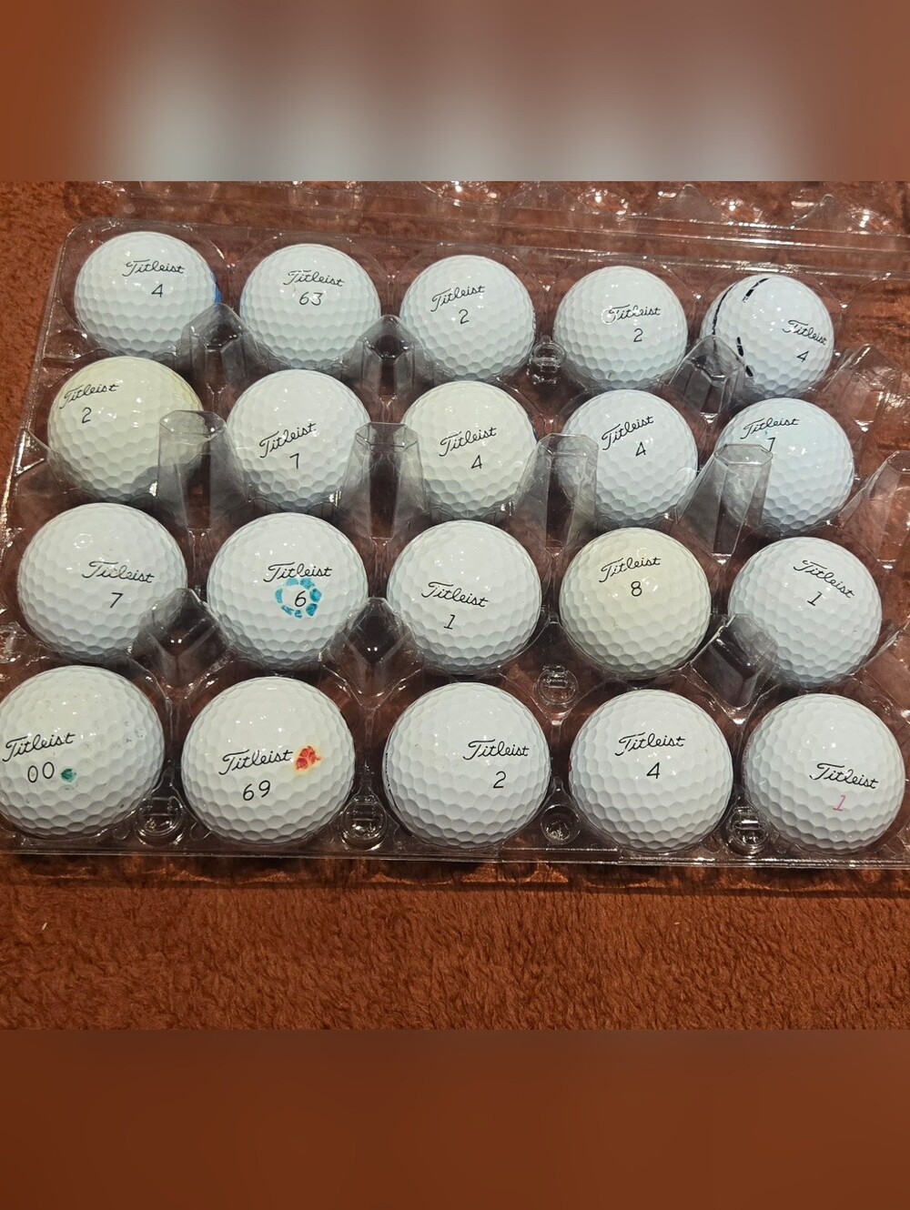 20 Titleist ProV1 White Golf Balls. Pristine 5A Playing Condition.